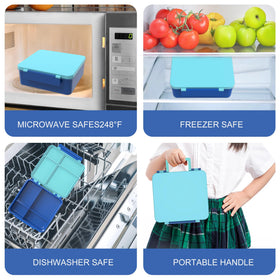 Pawtong lunch box safe for microwave and dishwasher for quick cleaning