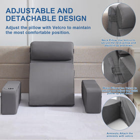 Paxato arm-rest design offers ergonomic support to reduce fatigue while seated