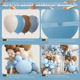 PAXILE 10-inch mixed-color balloons adding depth to balloon arch designs.