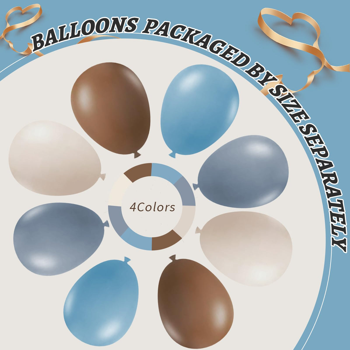 PAXILE 5-inch mixed-color balloons for delicate finishing accents.