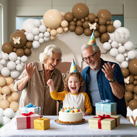 Paxile balloon arch kit glue dots and ribbons included for quick assembly