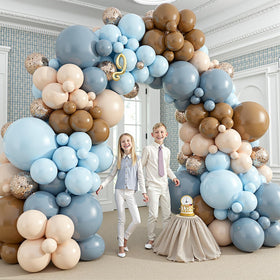 PAXILE balloon arch in action as a stylish party backdrop.