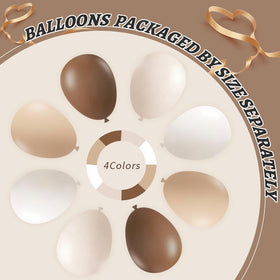 Paxile neutral balloon arch kit 12-inch white balloons for crisp backdrops