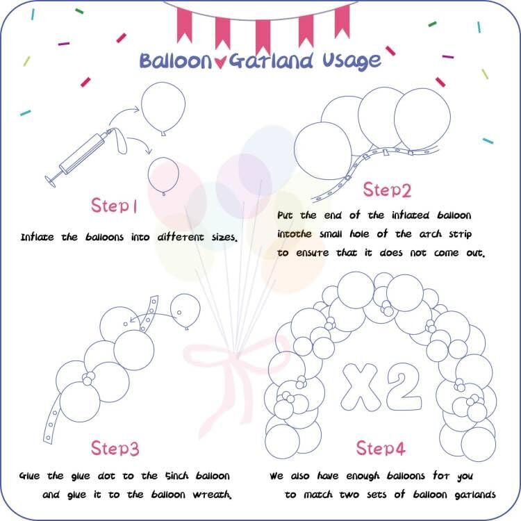 Paxile rainbow arch kit 10-inch balloons ideal for decorative accents