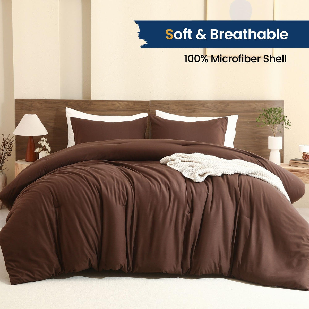 Paxrac brown pillowcase 20x36 showcasing refined craftsmanship and easy care