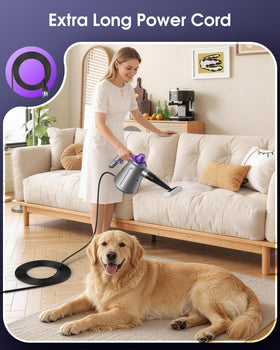 Paxyeet handheld steam cleaner revitalizes baseboards and trim with steam.