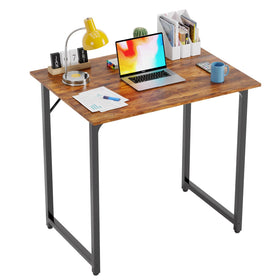 PayLessHere 32 inch desk with vintage metal frame for sturdy home office setup