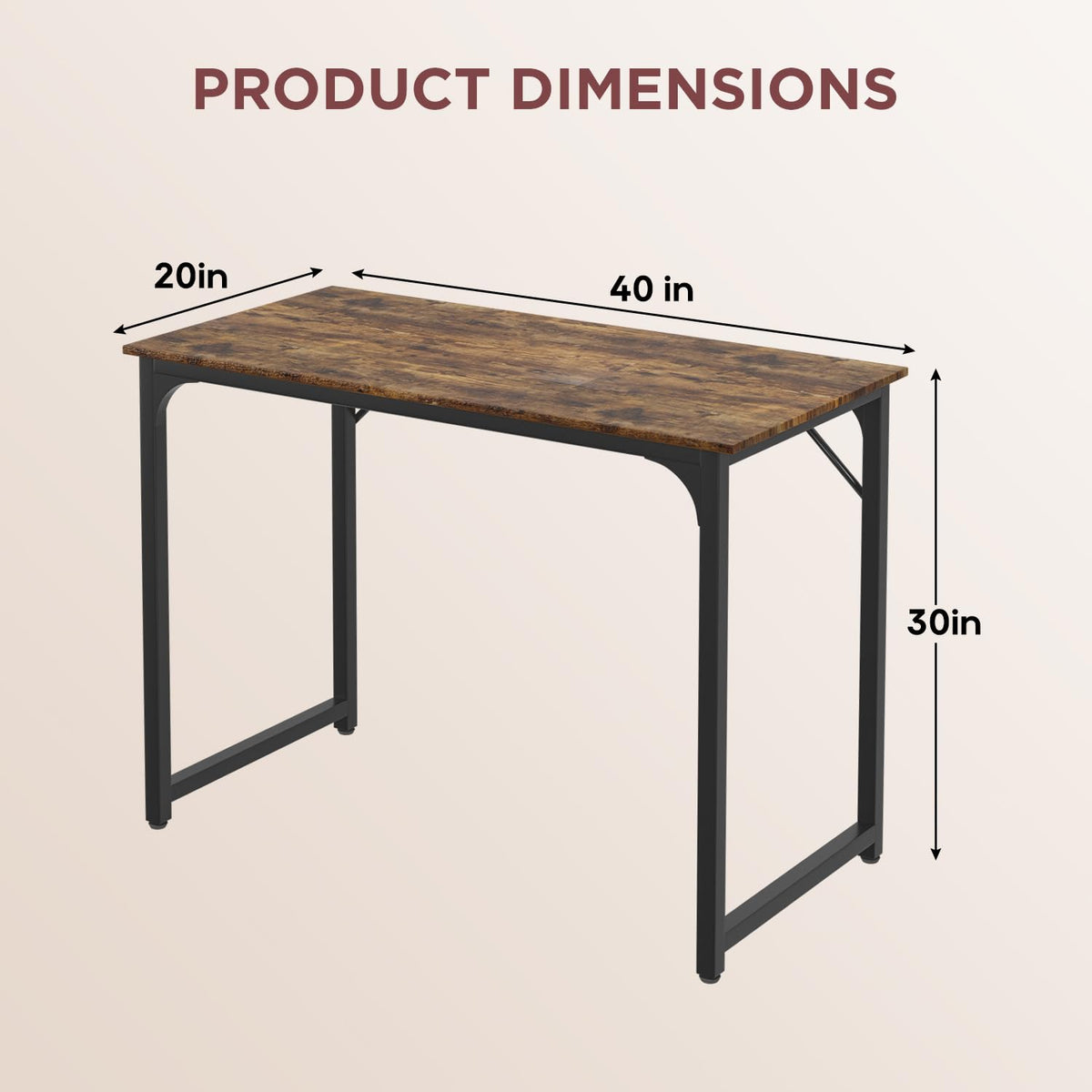 PayLessHere multi-function desk supports computer, writing, and study.