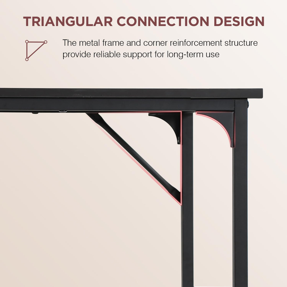 PayLessHere triangular frame design offers wobble-free support during tasks