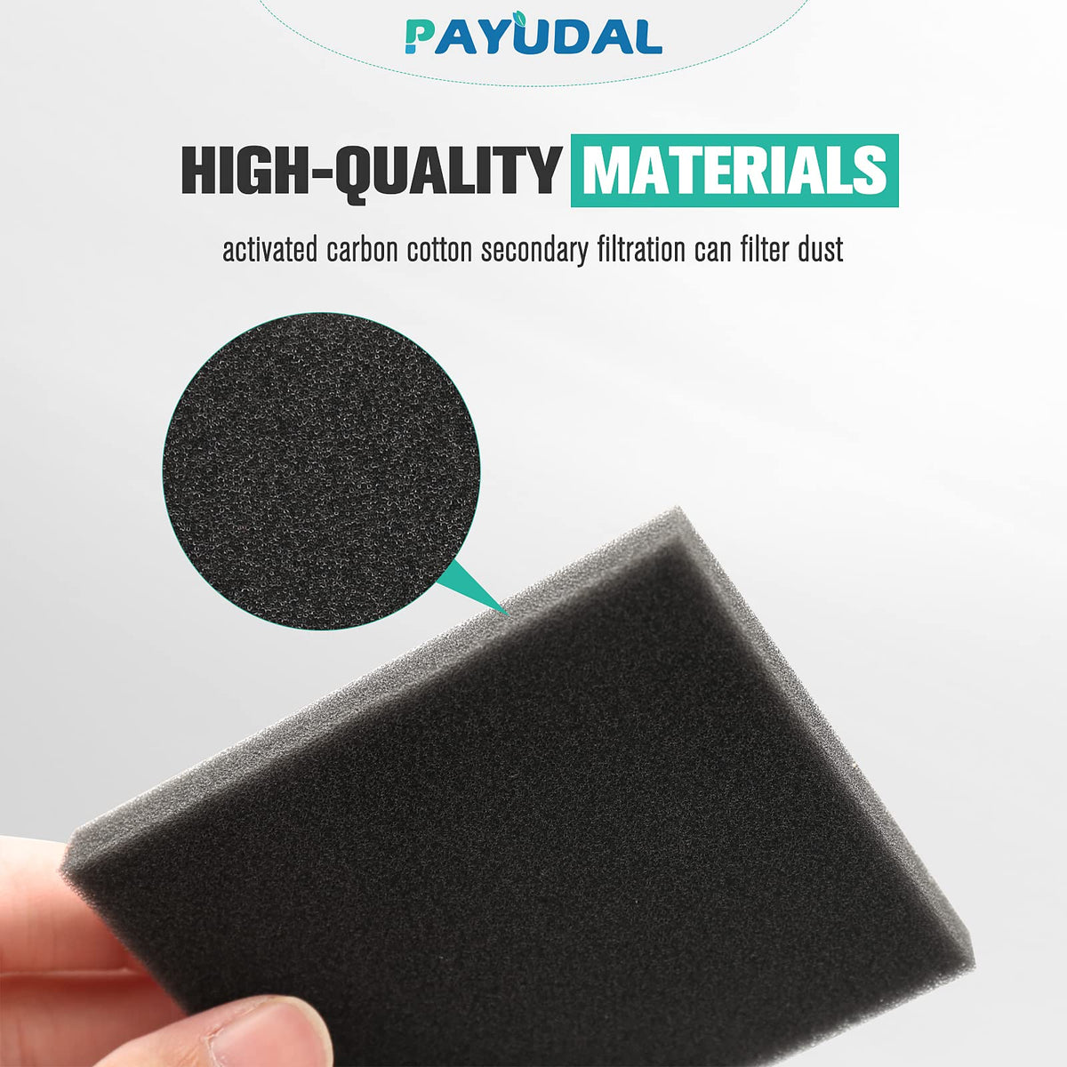 PAYUDAL base post motor HEPA filter final air cleanup.