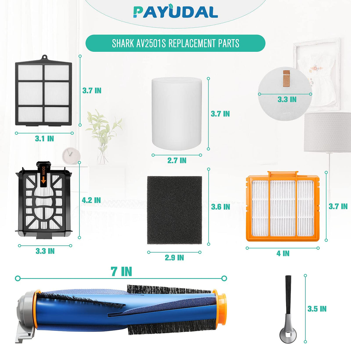 PAYUDAL pre motor prefilters protect the motor intake.