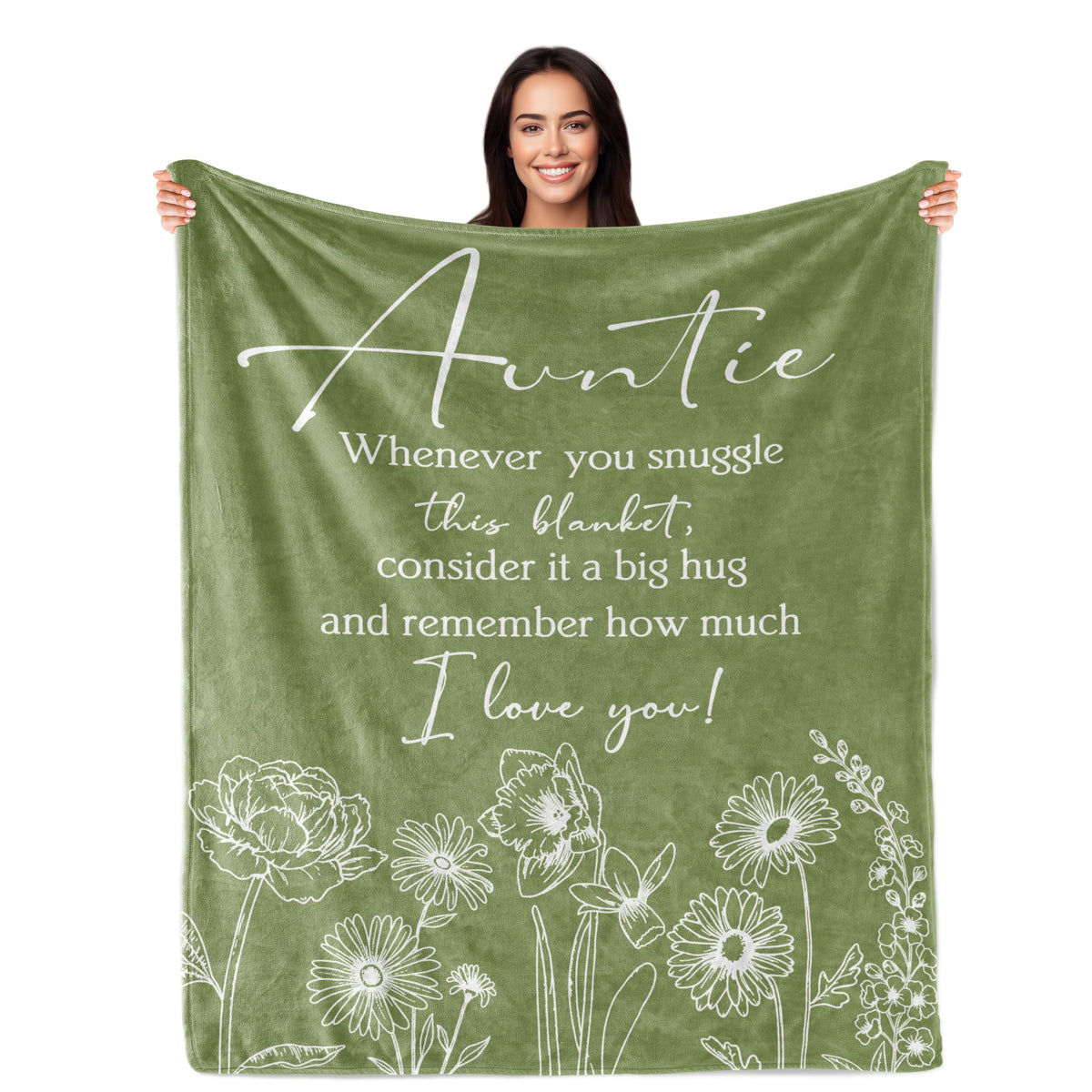 PAZISOL Aunt Blanket 60x50 inch soft flannel close-up showing plush warmth.