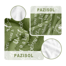 PAZISOL Aunt Blanket machine washable and easy care.