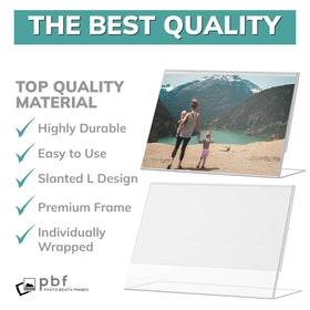 PBF 7x5 slanted stand delivers stable, easy-to-read signage from any angle.