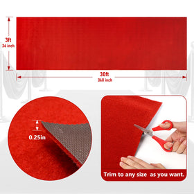 PBHEPJ red carpet 0.25in thick front surface feels soft