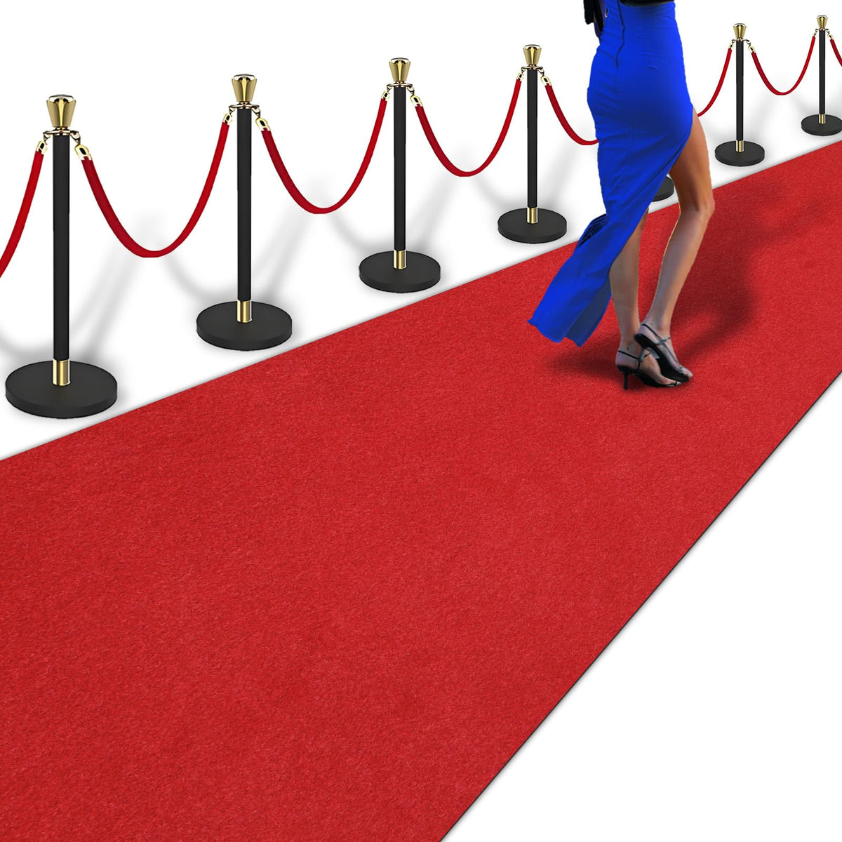 PBHEPJ red carpet 3ft by 30ft front view shows premium, durable entrance