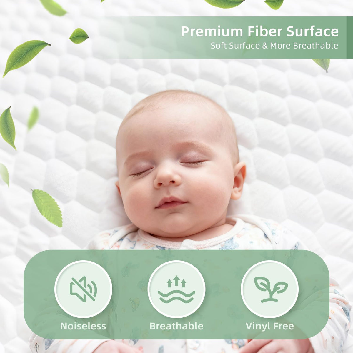 PDXM deep-pocket design fits 6-18 inch mattresses for a secure, wrinkle-free night