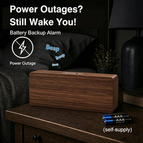 Peakeep clock offers five brightness settings for day and night readability