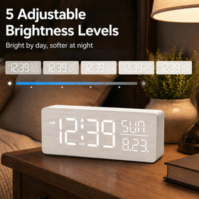 Peakeep alarm with adjustable volume and quick Snooze for a gentle wake.