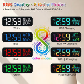 Peakeep digital clock with adjustable brightness for day and night.