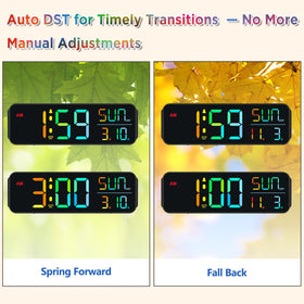 Peakeep clock snooze function offers extra wake-up time.