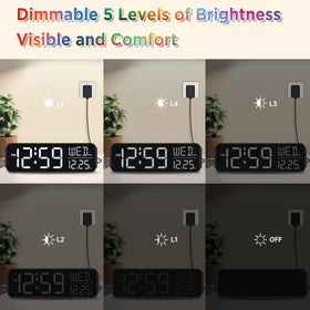 Peakeep clock with USB port to charge devices at bedside.
