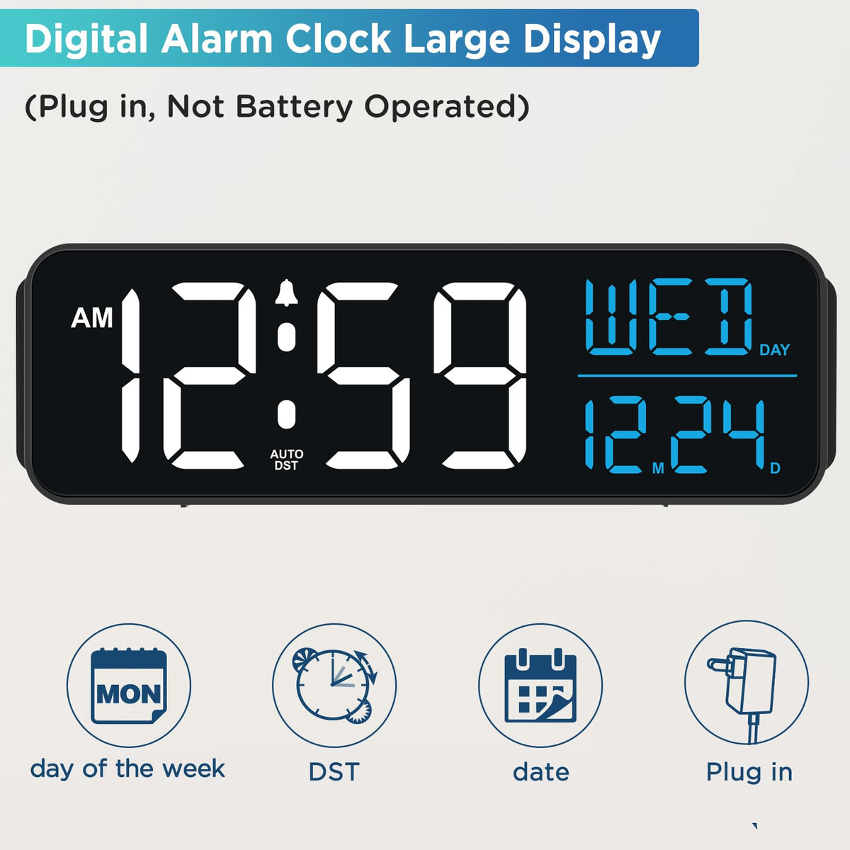 Peakeep dimmable brightness control display visible day or night.