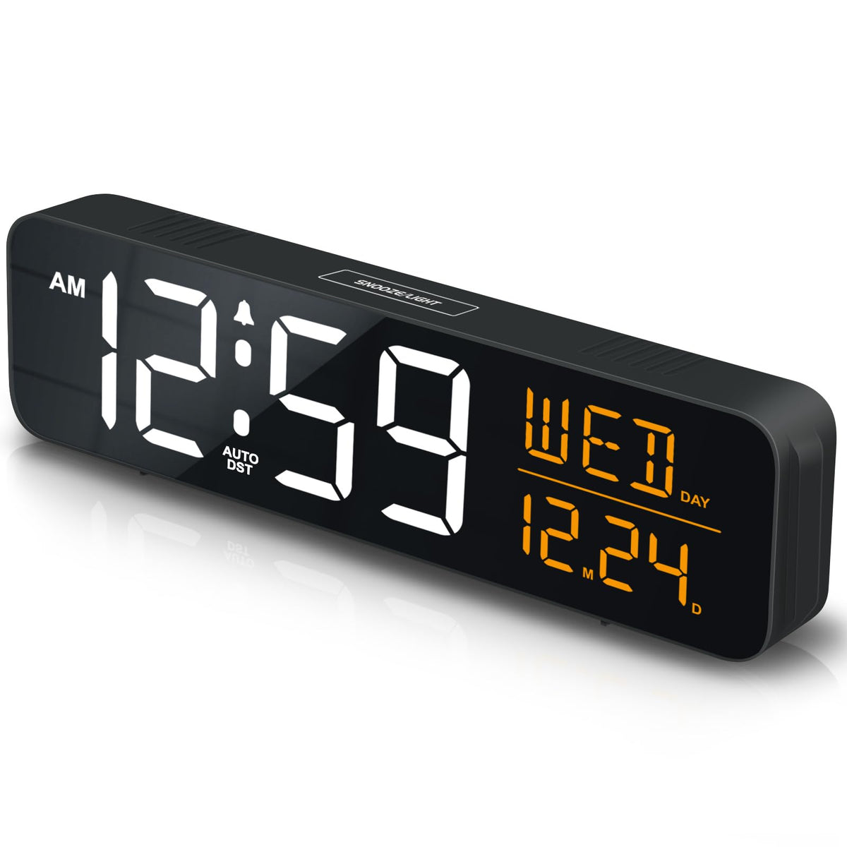 Peakeep large display clock front view showing time and date