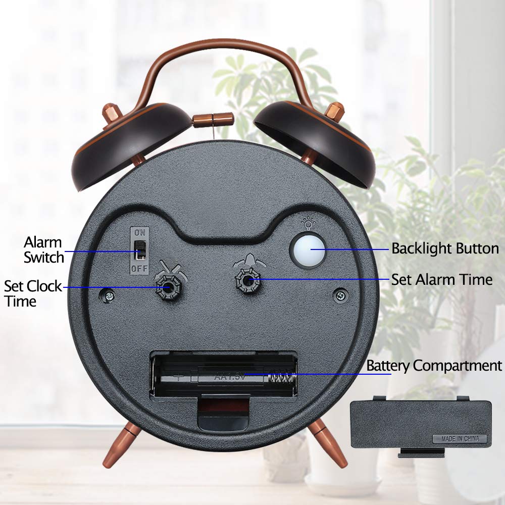 Peakeep nightstand display with on-demand backlight for easy nighttime visibility.