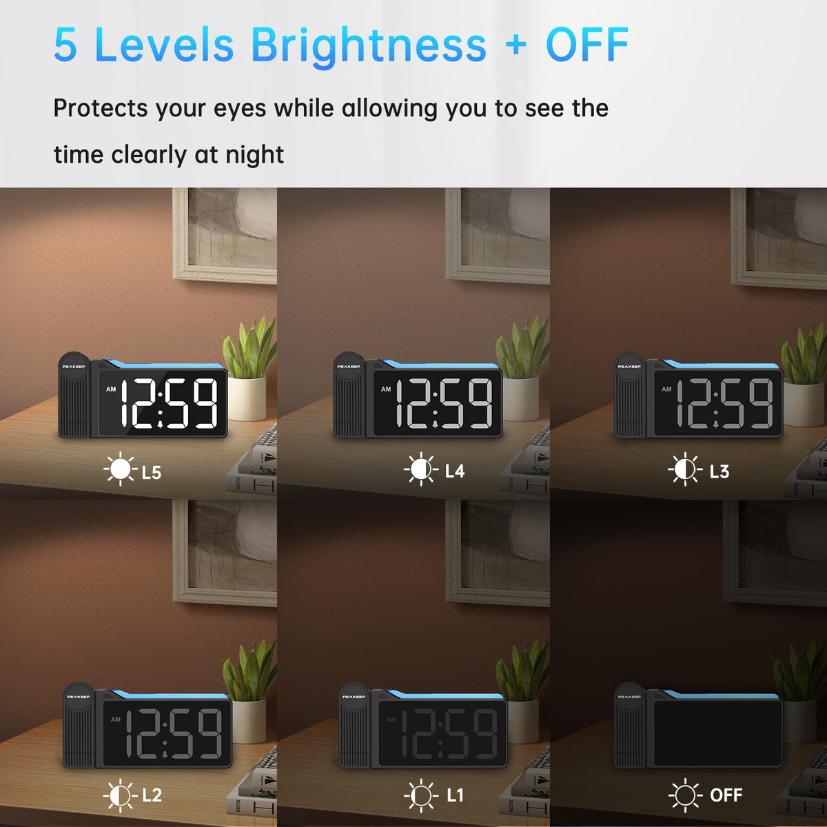 Peakeep USB charging port keeps devices powered overnight.