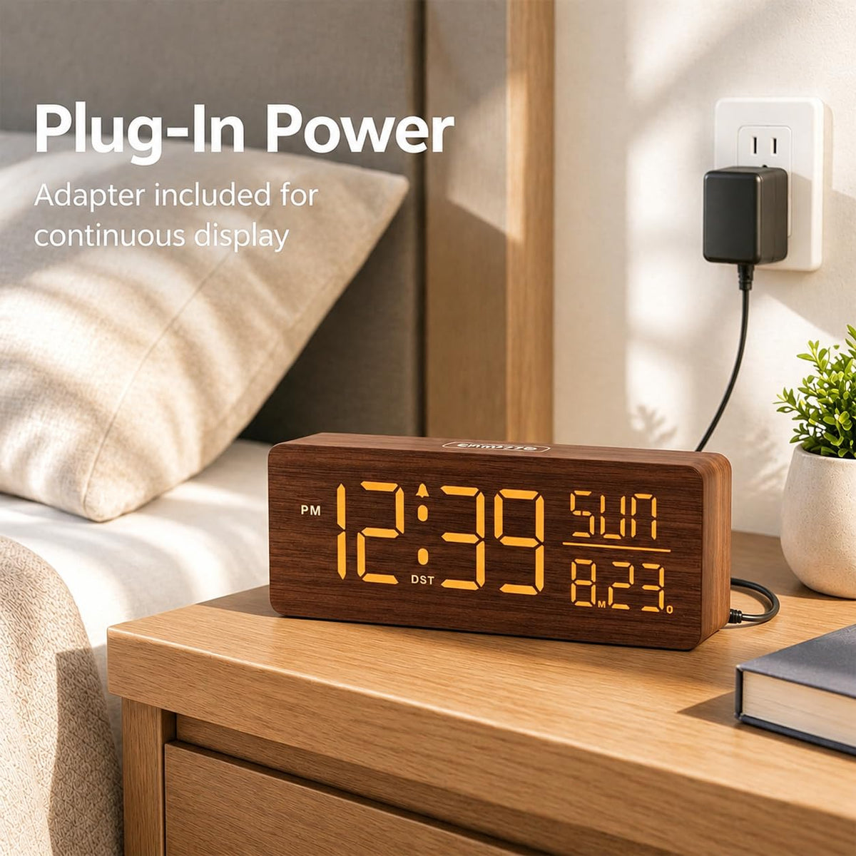 Peakeep wood grain finish adds decorative charm to bedrooms and living rooms