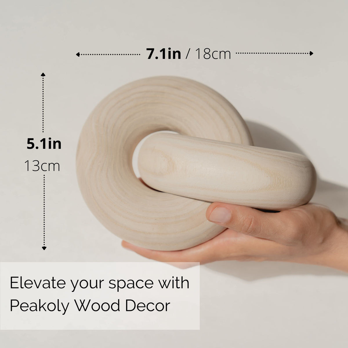 Peakoly wood chain link decor detailed ornament adds rustic character