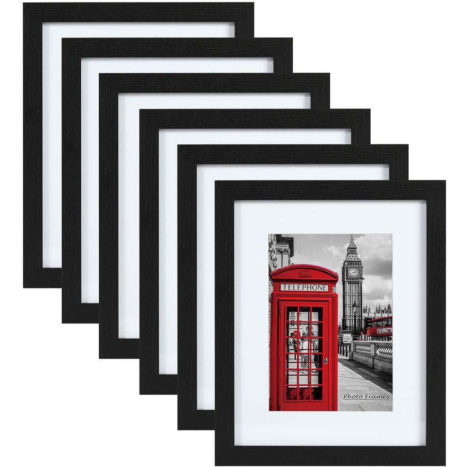 PEALSN 11x14 frame set with black woodgrain for wall display and durability.