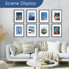 PEALSN 12x16 frame set6 wall display demonstrates versatile horizontal and vertical mounting options