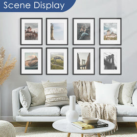 PEALSN frame with mat option for 11x14 display and flexible layouts.