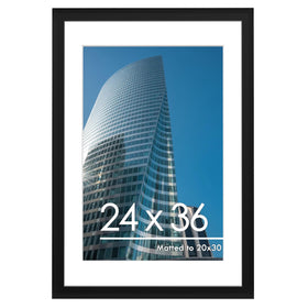 PEALSN 24x36 frame with mat detail for 20x30 posters