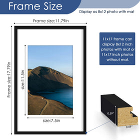PEALSN 8x12 photo with mat fit, perfect for personal portraits and memories.