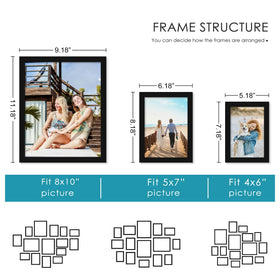 PEALSN 5x7 frames in a pack offering versatile wall layouts