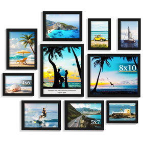 PEALSN collage frames in 8x10 size showcase a bold wall display of photos.