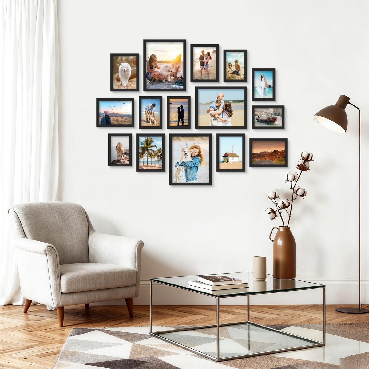 PEALSN gift-ready collage frames set suitable for holidays and housewarmings