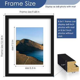 PEALSN black diploma frame collection elegantly showcases certificates.