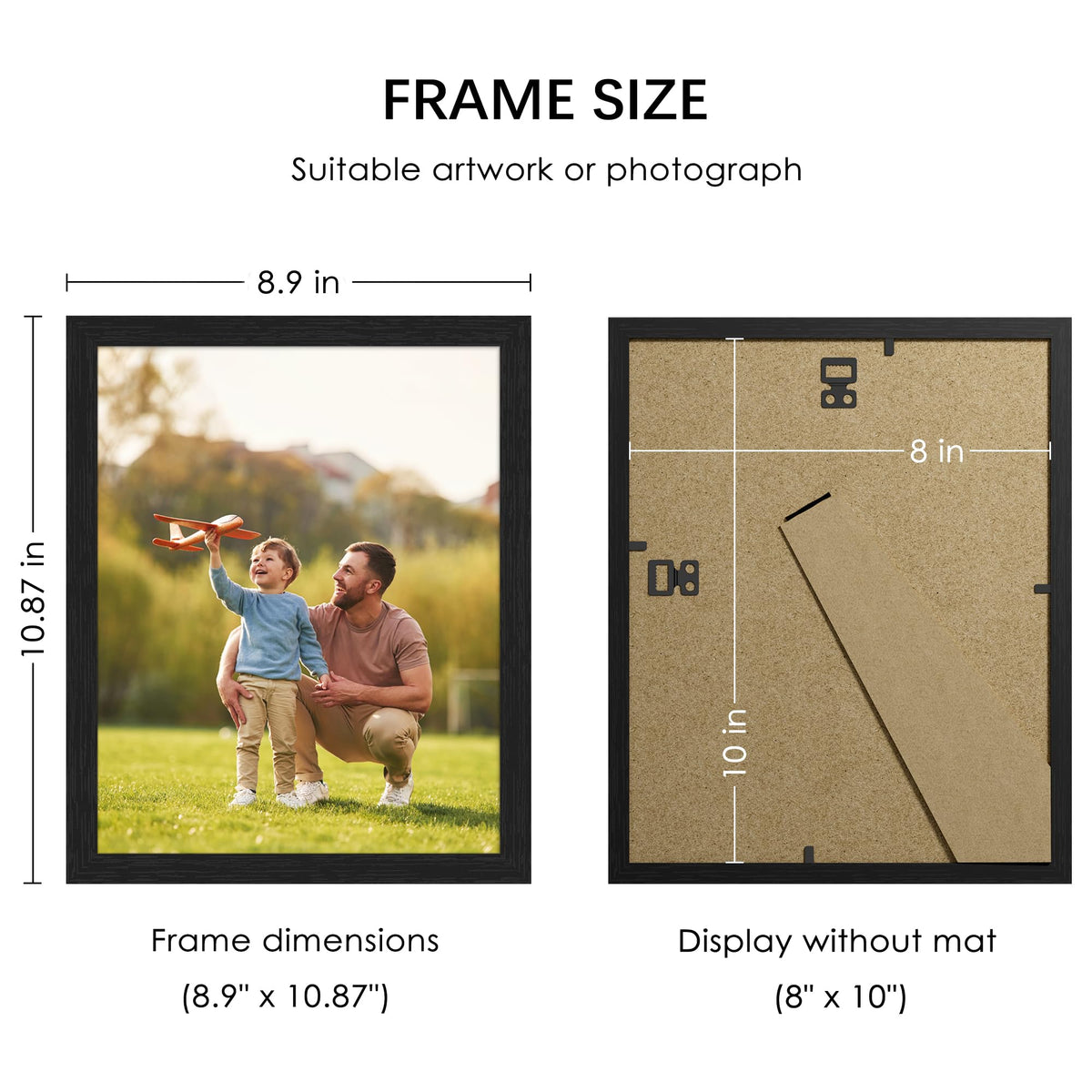 PEALSN tabletop frame with easel back for desk displays.