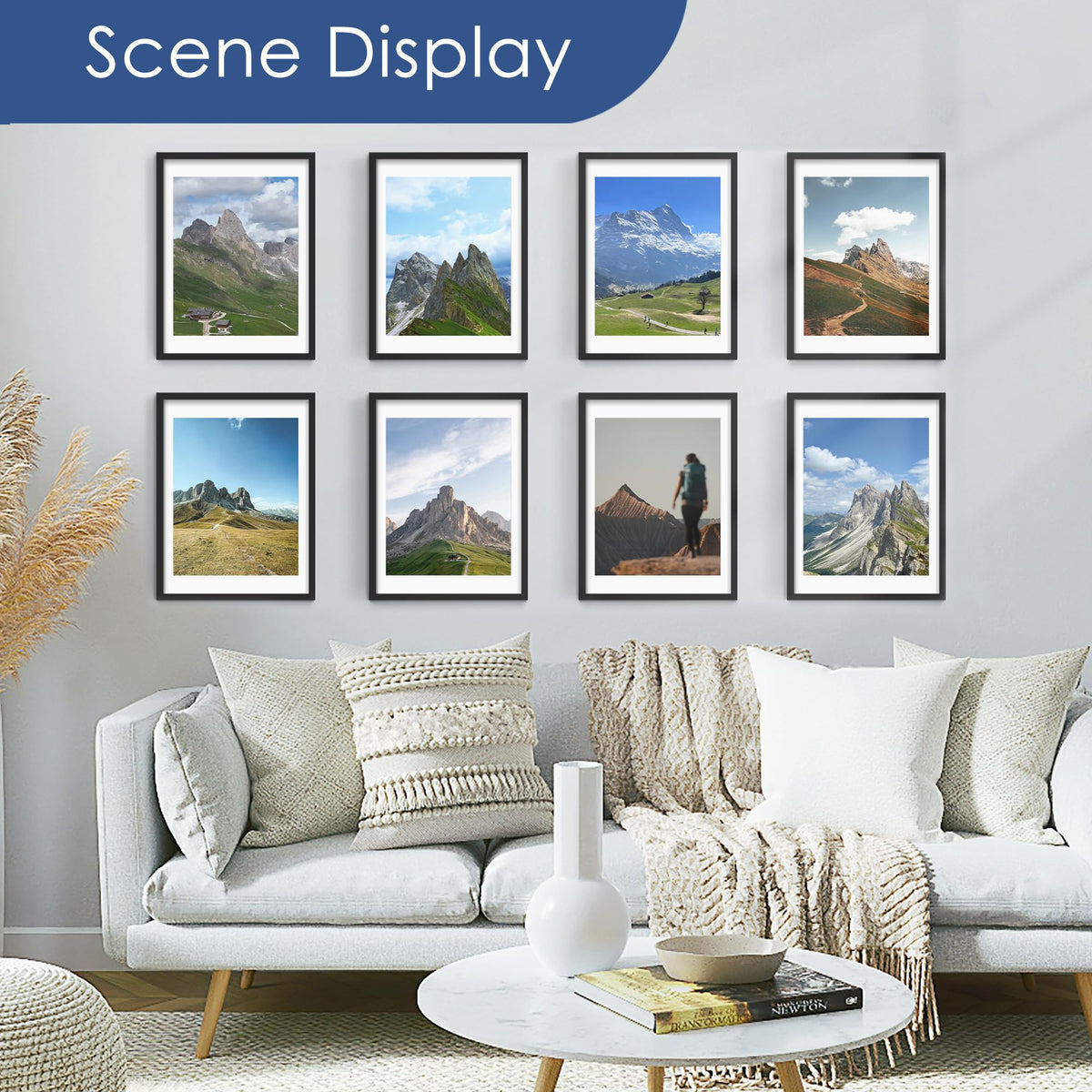 PEALSN frame matted 16x20 option for smaller prints with polished look