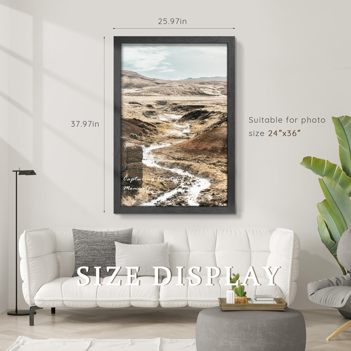 PEALSN poster frame plexiglass front protects posters from dust while staying clear