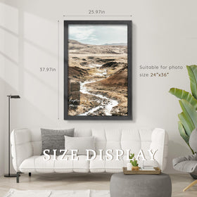 PEALSN poster frame plexiglass front protects posters from dust while staying clear