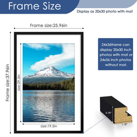 PEALSN frame clear front panel protects artwork
