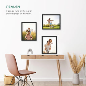 PEALSN 8x10 wall frame with sawtooth hanger for secure mounting.