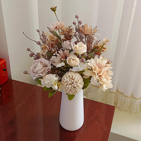 Peauley dandelion silk flower, durable decor to brighten kitchens or windowsills.