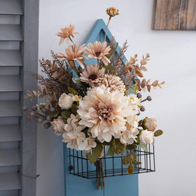 Peauley eucalyptus branches, easy shaping for a graceful shelf or mantle.