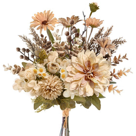Peauley rose bouquet centerpiece, durable decor for living room ambiance.